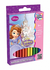 Пластилин мягкий «София», 6 цветов (Kribly Boo, 54424)